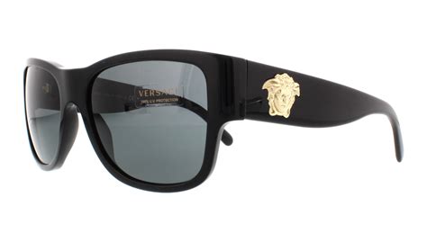 versace 4275 gb1 87|Versace Men's VE4275 Sunglasses, Black, 58/18/140.